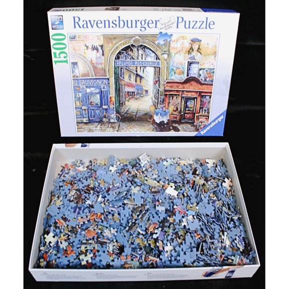 Ravensburger Puzzle 1500 Piece Passage To Paris No. 162413 Finished 31.5 x 23.5 - Picture 5 of 9